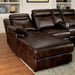 Hardy Brown Sectional w/ Console, Brown - Casa Morelos / Coahuila Furniture (Oklahoma City, OK)