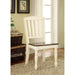 HARRISBURG Vintage White/Dark Oak Side Chair (2/CTN) - Casa Morelos / Coahuila Furniture (Oklahoma City, OK)