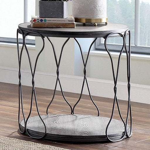 Hawdon Gray End Table - Casa Morelos / Coahuila Furniture (Oklahoma City, OK)