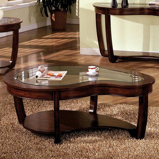Crystal Falls Dark Cherry Coffee Table - Casa Morelos / Coahuila Furniture (Oklahoma City, OK)