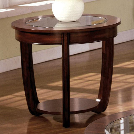 Crystal Falls Dark Cherry End Table - Casa Morelos / Coahuila Furniture (Oklahoma City, OK)