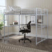 Cybill Full Loft Bed White, Silver, & Black - Casa Morelos / Coahuila Furniture (Oklahoma City, OK)