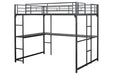 Cybill Full Loft Bed White, Silver, & Black - Casa Morelos / Coahuila Furniture (Oklahoma City, OK)
