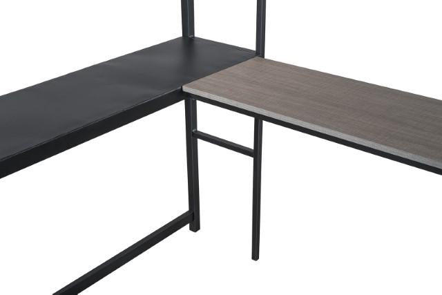 Cybill Full Loft Bed White, Silver, & Black - Casa Morelos / Coahuila Furniture (Oklahoma City, OK)
