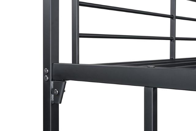 Cybill Full Loft Bed White, Silver, & Black - Casa Morelos / Coahuila Furniture (Oklahoma City, OK)