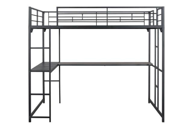 Cybill Full Loft Bed White, Silver, & Black - Casa Morelos / Coahuila Furniture (Oklahoma City, OK)