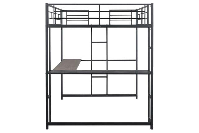 Cybill Full Loft Bed White, Silver, & Black - Casa Morelos / Coahuila Furniture (Oklahoma City, OK)