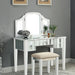 Cyndi White Vanity w/ Stool - Casa Morelos / Coahuila Furniture (Oklahoma City, OK)