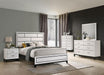 Errico Bed Grey & White - Casa Morelos / Coahuila Furniture (Oklahoma City, OK)