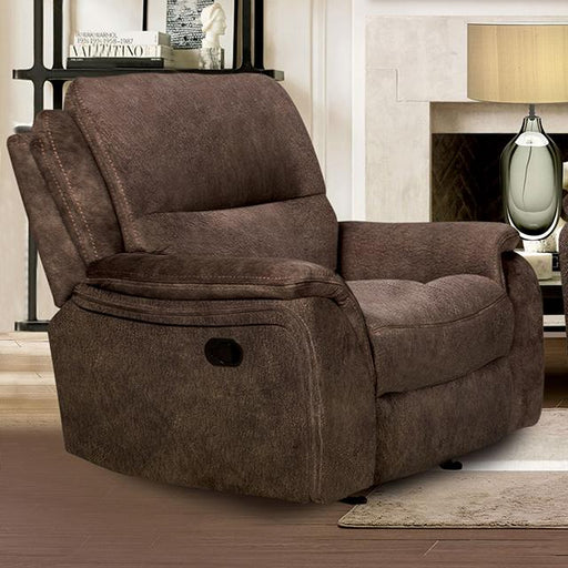 HENRICUS Glider Recliner, Dark Brown - Casa Morelos / Coahuila Furniture (Oklahoma City, OK)