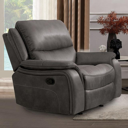 HENRICUS Glider Recliner, Dark Gray - Casa Morelos / Coahuila Furniture (Oklahoma City, OK)