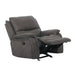 HENRICUS Glider Recliner, Dark Gray - Casa Morelos / Coahuila Furniture (Oklahoma City, OK)