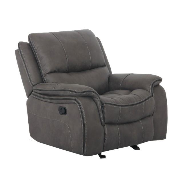 HENRICUS Glider Recliner, Dark Gray - Casa Morelos / Coahuila Furniture (Oklahoma City, OK)