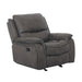 HENRICUS Glider Recliner, Dark Gray - Casa Morelos / Coahuila Furniture (Oklahoma City, OK)