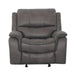 HENRICUS Glider Recliner, Dark Gray - Casa Morelos / Coahuila Furniture (Oklahoma City, OK)
