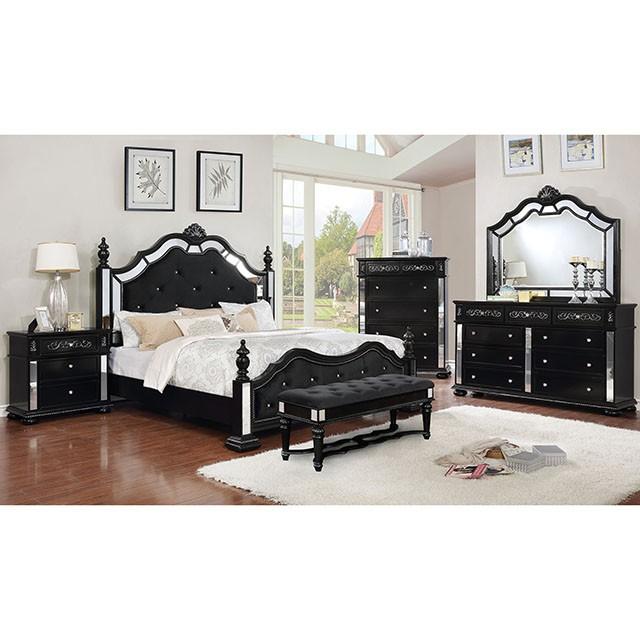 Azha Black Bench - Casa Morelos / Coahuila Furniture (Oklahoma City, OK)