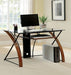 Baden Oak/Black Accent Desk - Casa Morelos / Coahuila Furniture (Oklahoma City, OK)