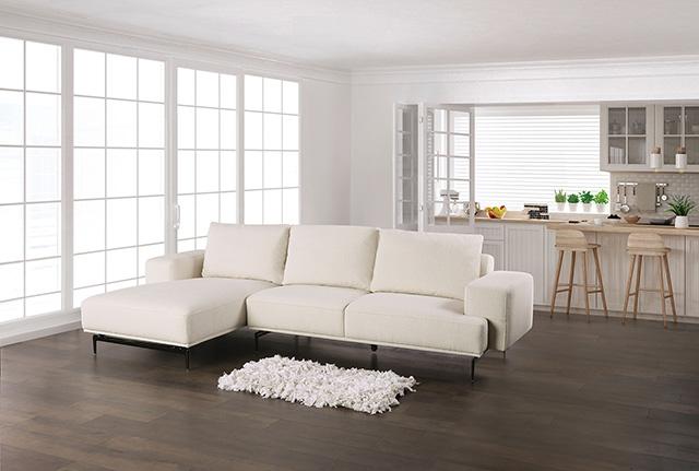 Baerum Sectional, Left & Right Chaise Beige & Gray - Casa Morelos / Coahuila Furniture (Oklahoma City, OK)