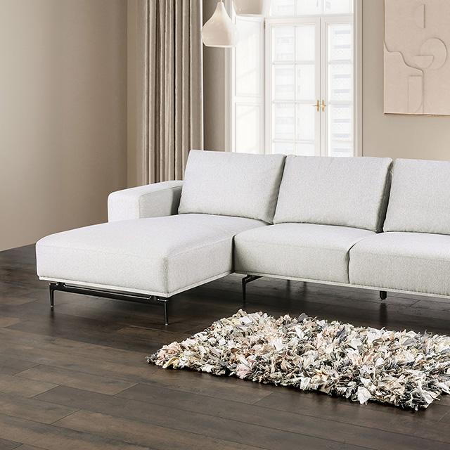 Baerum Sectional, Left & Right Chaise Beige & Gray - Casa Morelos / Coahuila Furniture (Oklahoma City, OK)