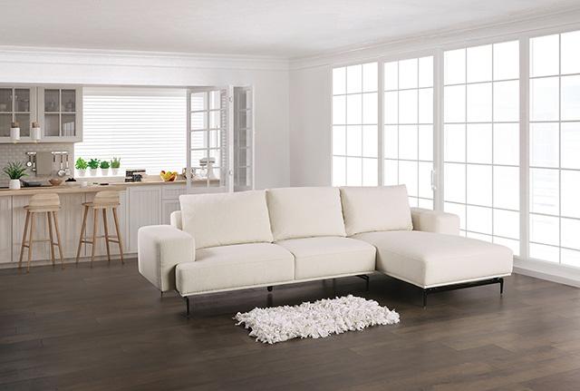 Baerum Sectional, Left & Right Chaise Beige & Gray - Casa Morelos / Coahuila Furniture (Oklahoma City, OK)