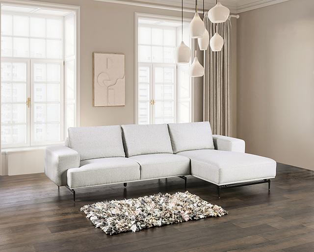 Baerum Sectional, Left & Right Chaise Beige & Gray - Casa Morelos / Coahuila Furniture (Oklahoma City, OK)