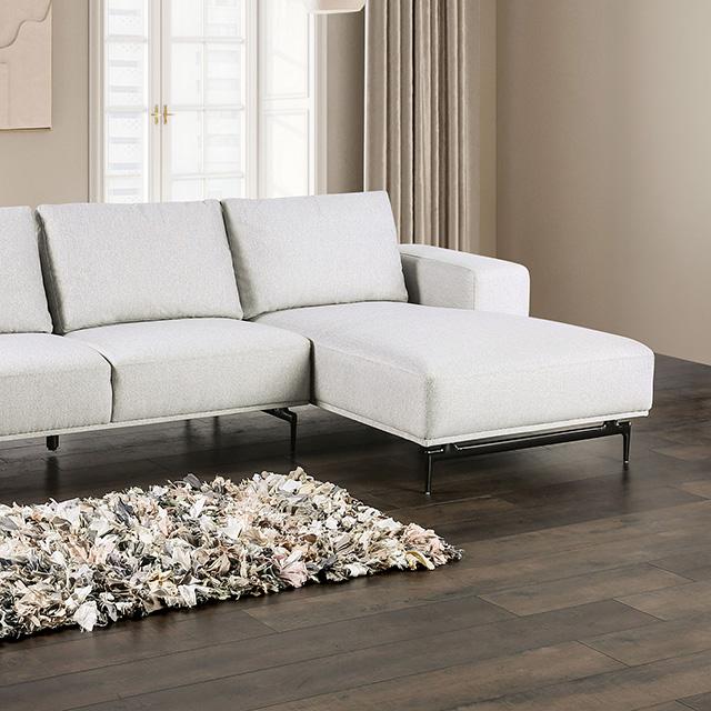 Baerum Sectional, Left & Right Chaise Beige & Gray - Casa Morelos / Coahuila Furniture (Oklahoma City, OK)