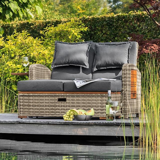 Bahia Tobago Reclining Chaise Lounge Brown & Gray - Casa Morelos / Coahuila Furniture (Oklahoma City, OK)