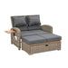 Bahia Tobago Reclining Chaise Lounge Brown & Gray - Casa Morelos / Coahuila Furniture (Oklahoma City, OK)