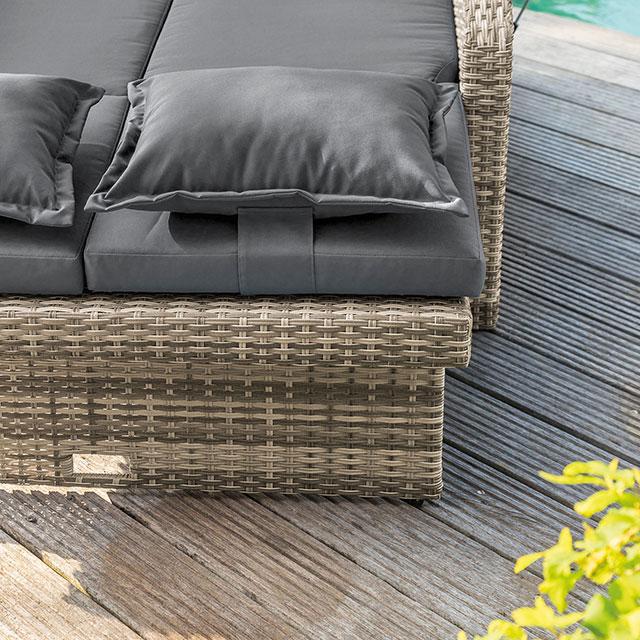 Bahia Tobago Reclining Chaise Lounge Brown & Gray - Casa Morelos / Coahuila Furniture (Oklahoma City, OK)