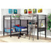 BALLARAT Silver Triple Twin Bunk Bed w/ Desk - Casa Morelos / Coahuila Furniture (Oklahoma City, OK)