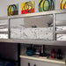 BALLARAT Silver Triple Twin Bunk Bed w/ Desk - Casa Morelos / Coahuila Furniture (Oklahoma City, OK)