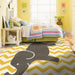 BARON 5' X 8', Area Rug, Elephant, Yellow/Gray - Casa Morelos / Coahuila Furniture (Oklahoma City, OK)