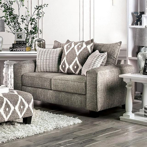 Basie Gray Love Seat - Casa Morelos / Coahuila Furniture (Oklahoma City, OK)