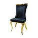 Basilicata Gold Chair (2/CTN) White, Gray, & Black - Casa Morelos / Coahuila Furniture (Oklahoma City, OK)