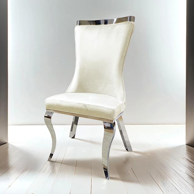 Basilicata Gold Chair (2/CTN) White, Gray, & Black - Casa Morelos / Coahuila Furniture (Oklahoma City, OK)