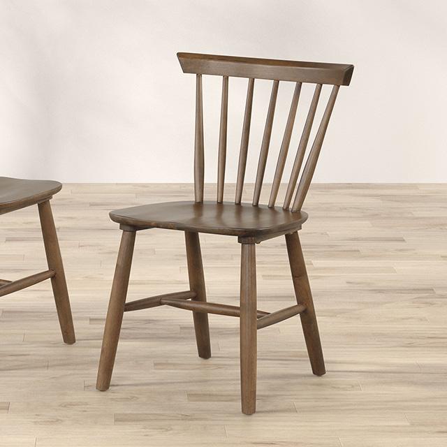 Beale Dining Chair (2/CTN) Natural, Brown, & Beige - Casa Morelos / Coahuila Furniture (Oklahoma City, OK)