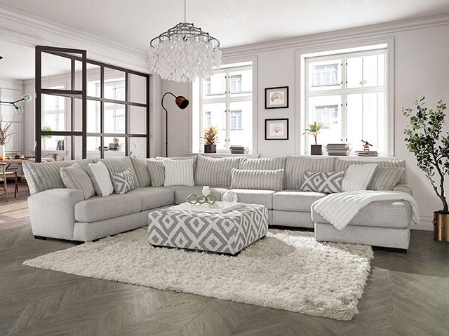 HERMISTON Ottoman, Gray - Casa Morelos / Coahuila Furniture (Oklahoma City, OK)