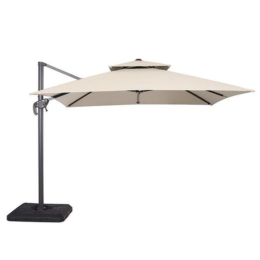 Hero 10 Ft Square Umbrella w/ Double Top + 37" Large Base - Casa Morelos / Coahuila Furniture (Oklahoma City, OK)