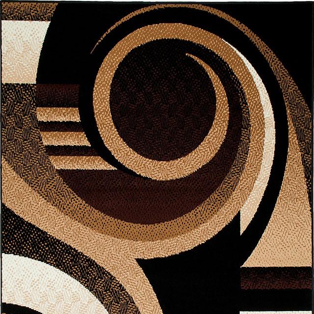 Blitar Brown Black, Brown Cream, & Gray 5' X 7' Area Rug - Casa Morelos / Coahuila Furniture (Oklahoma City, OK)