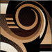 Blitar Brown Black, Brown Cream, & Gray 5' X 7' Area Rug - Casa Morelos / Coahuila Furniture (Oklahoma City, OK)