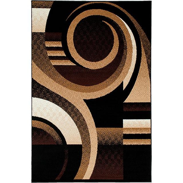 Blitar Brown Black, Brown Cream, & Gray 5' X 7' Area Rug - Casa Morelos / Coahuila Furniture (Oklahoma City, OK)