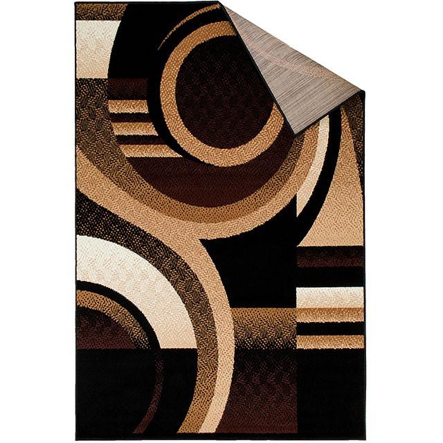 Blitar Brown Black, Brown Cream, & Gray 5' X 7' Area Rug - Casa Morelos / Coahuila Furniture (Oklahoma City, OK)