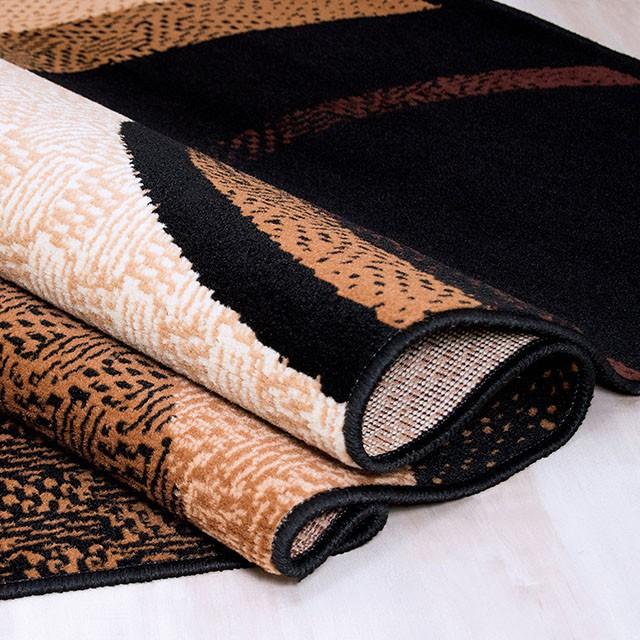 Blitar Brown Black, Brown Cream, & Gray 5' X 7' Area Rug - Casa Morelos / Coahuila Furniture (Oklahoma City, OK)
