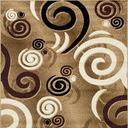 Blitar Brown Black, Brown Cream, & Gray 5' X 7' Area Rug - Casa Morelos / Coahuila Furniture (Oklahoma City, OK)