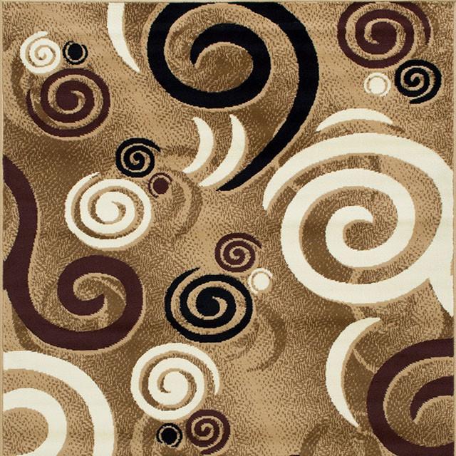 Blitar Brown Black, Brown Cream, & Gray 5' X 7' Area Rug - Casa Morelos / Coahuila Furniture (Oklahoma City, OK)