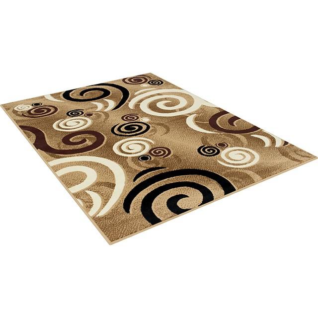 Blitar Brown Black, Brown Cream, & Gray 5' X 7' Area Rug - Casa Morelos / Coahuila Furniture (Oklahoma City, OK)