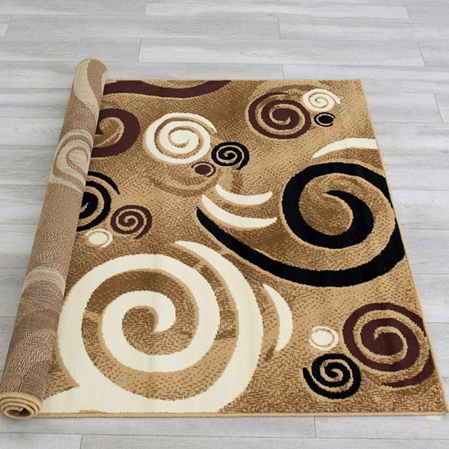 Blitar Brown Black, Brown Cream, & Gray 5' X 7' Area Rug - Casa Morelos / Coahuila Furniture (Oklahoma City, OK)