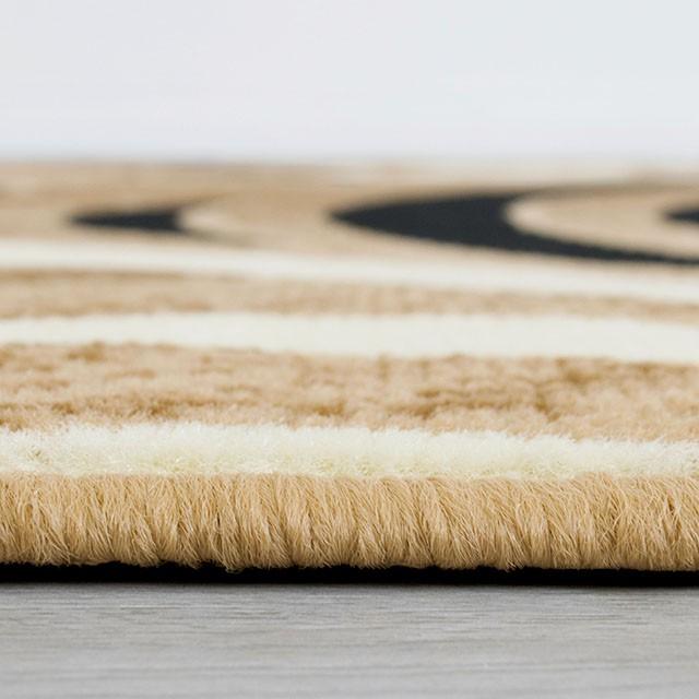 Blitar Brown Black, Brown Cream, & Gray 5' X 7' Area Rug - Casa Morelos / Coahuila Furniture (Oklahoma City, OK)