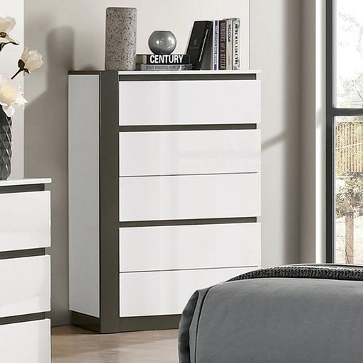 BIRSFELDEN Chest, White - Casa Morelos / Coahuila Furniture (Oklahoma City, OK)