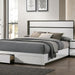 BIRSFELDEN Cal.King, E.King, & Queen Bed w/ Drawers, White - Casa Morelos / Coahuila Furniture (Oklahoma City, OK)